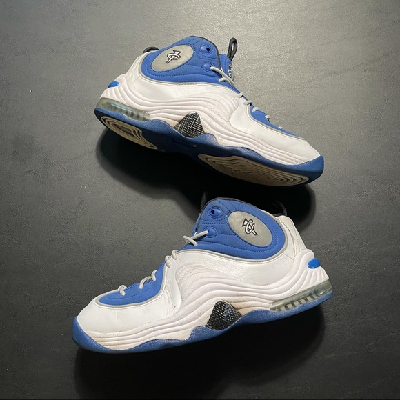 Nike Air Penny II 2 White Atlantic Blue Retro Nike 333886-400 Mens Size 8.5 - Picture 2 of 8